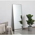 thumbnail image 3 of Metal frame rectangle mirror 24 inch in Brass, 3 of 7