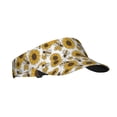 thumbnail image 2 of Xecao Sunflowers and Bees for Adult Sun Cap offers versatile sun protection with adjustable Velcro for a secure fit., 2 of 8
