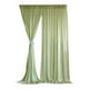 thumbnail image 2 of Cortinas de fondo de 2 paneles, fondo ligero con bolsillos para varillas, fondo suave Verde, 2 of 9