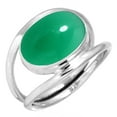 thumbnail image 1 of 925 Silver Ring For Women - Girls Natural Green Onyx Stone Silver Ring Size 5 May Birthstone Costume Silver Ring Size 5 Gift For Women On Easter 925 Silver Jewelry With Gemstone, 1 of 5