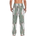 thumbnail image 4 of FREEAMG Bulldogs Pattern Pajama Pants for Men, Men's Separate Bottoms, Pure Cotton Comfortable Lounge Pants for Men（277）, 4 of 7