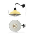 thumbnail image 5 of JONATHAN Y Aurora 12.25" 1-Light Farmhouse Industrial Indoor/Outdoor Iron LED Gooseneck Arm Outdoor Sconce, Matte Yellow, 5 of 8