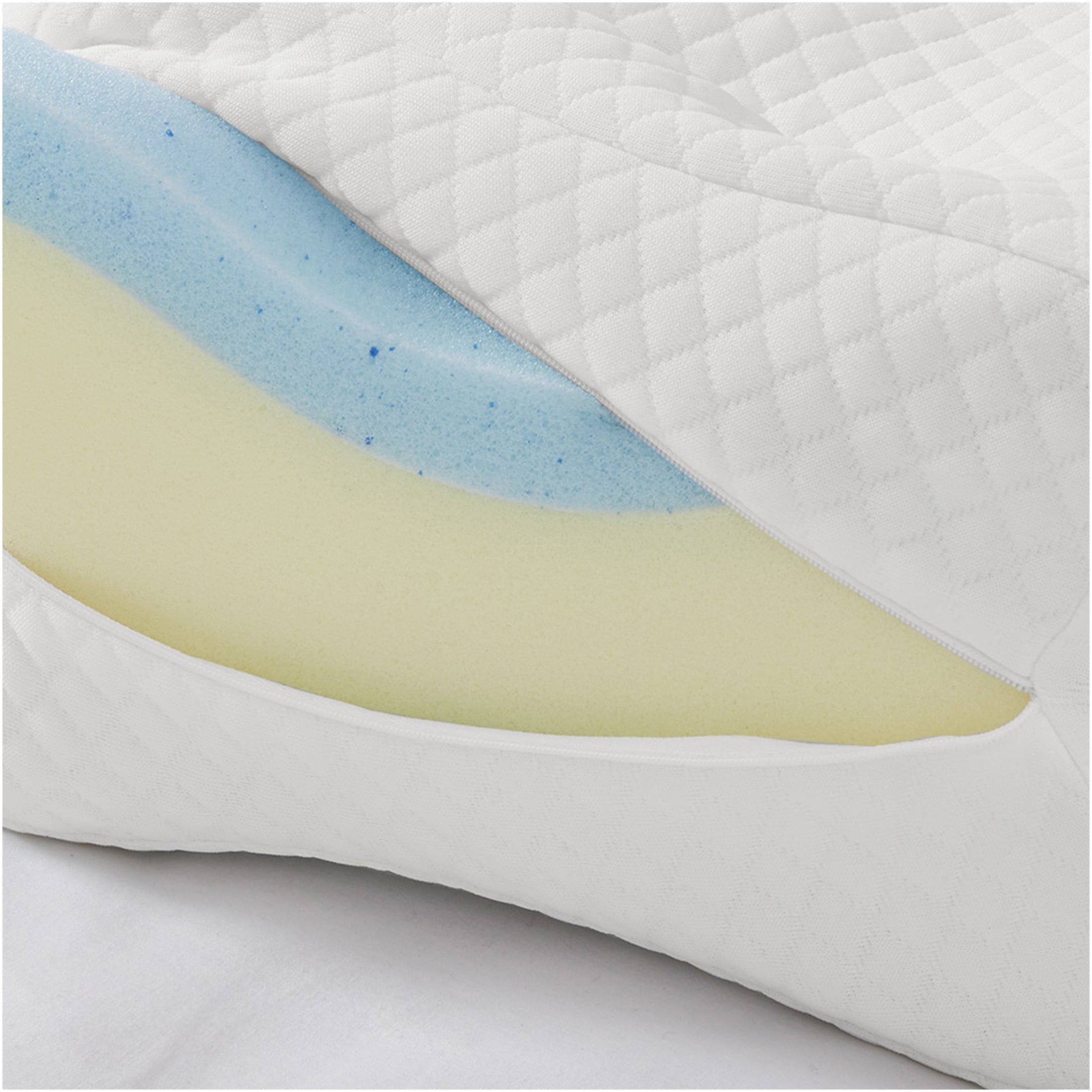 JERFIT Orthopedic Knee Pillow for Side Sleepers, Memory Foam Contour Leg Pillow for Hip Pain Relief, Sciatica, Pregnancy & Post-Surgery, Pressure Relief & Spinal Alignment, White