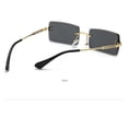 thumbnail image 5 of Gafas de sol rectangulares sin montura para mujer, gafas cuadradas sin marco a la moda para hombres, gafas ultraligeras, 5 of 5
