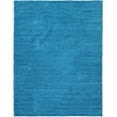 thumbnail image 2 of Rugs.com Solid Shag Collection Rug – 9' x 12' Turquoise Shag Rug Perfect For Living Rooms, Large Dining Rooms, Open Floorplans, 2 of 9