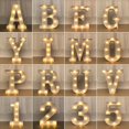 thumbnail image 2 of Luces luminosas LED para manualidades, luz nocturna con letras creativas, número del alfabeto, lámpara de batería, decoración romántica para fiestas, 16/21CM, 2 of 4