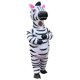 thumbnail image 5 of Disfraz inflable de cebra RHYTHMARTS para adultos de 2,2 m de altura, 5 of 6
