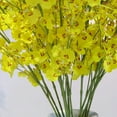 thumbnail image 4 of Artificial Orchids Flower Faux Silk Dancing Orchid Long Stem 7 Branches for Home Wedding Office Party Festive Indoor Outdoor Decoration, 4 of 12