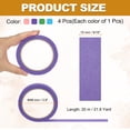 thumbnail image 2 of 4pcs 9/16" x 22 Yard Colored Masking Tape, Pink Purple Blue Dark Green, 2 of 7