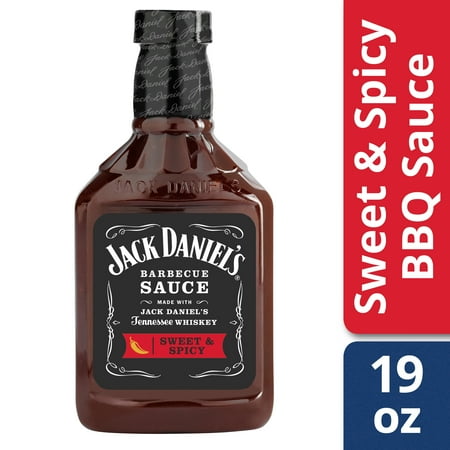 (2 Pack) Jack Daniel's Sweet & Spicy Barbecue Sauce, 19 oz