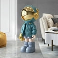 thumbnail image 3 of Nordic Style Astronaut Statue Sculpture Collectible Ornament Great Gift Spaceman Accessories resin material art for Desktop Decor Children Home Decor Blue, 3 of 9