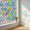 A-rainbow, variant on PETGLE Window Privacy Film Stained Glass Window Clings 3D Rainbow Film for Glass Door Decorative Colorful Lattice Stickers Static Cling Sun Blocking Door Coverings for Home, 17.5 x 78.7 inch