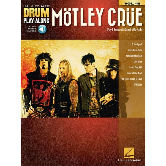 Motley Crue: Drum Play-Along Volume 46, (Paperback)