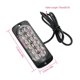 thumbnail image 3 of 12 luces estroboscópicas superficie ultradelgadas de 12 LED para camión, coche, vehículo, LED, mini rejilla, cabeza de luz, baliza de emergencia, luces de advertencia de peligro (rojo), 3 of 5