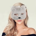 thumbnail image 5 of Unique Bargains 1 Pc Foxes Party Mask Gray Plastic, 5 of 5