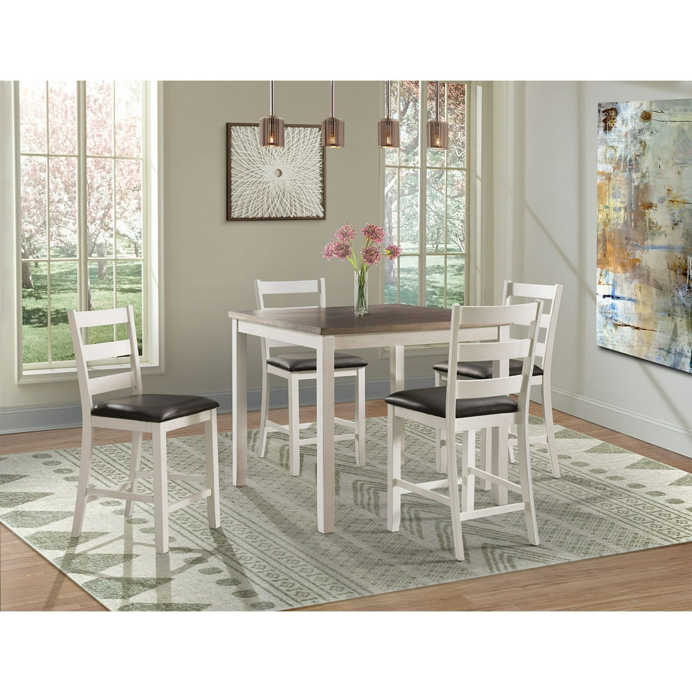 Picket House Furnishings Kona Brown 5-Piece Counter Height Dining Set