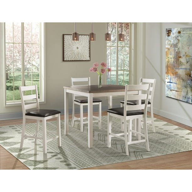 Picket House Furnishings Kona Brown 5 Piece Counter Height Dining