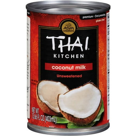 - (4 Pack) Thai Kitchen Gluten Free Unsweetened Coconut Milk, 13.66 fl oz