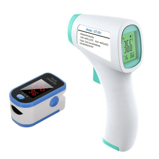 Genkent Touchless Digital Infrared Forehead Thermometer Fingertip Pulse