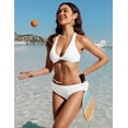 thumbnail image 3 of CRZ YOGA Ruched Bikini Bottoms for Women Bathing Swimsuit Adjustable Side Tie Swim Briefs, 3 of 5