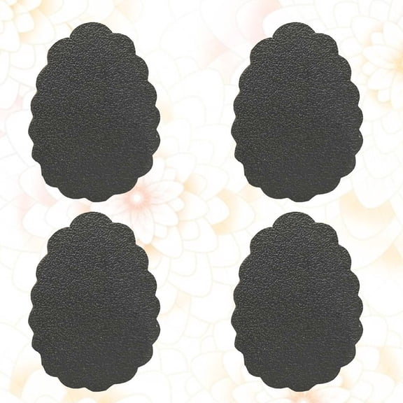 LOLIPPYY 4-Pack Black Non- Forefoot Cushion Pads for Comfortable High Heel Shoes, Foot Pain