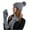 Gray, variant on Brilliant Winter Hats and Gloves for Women Women's and Winter Woolen Hat Warm Scarf Gloves Three Piece Ear Protection Pullover Hat Red