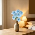 thumbnail image 6 of AUNVITO Artificial 3-Head Peony Flower Stalk Insert, Faux Silk Bloom Floral Pick for Home Vase Table Centerpiece Decor, 1pc, 6 of 6