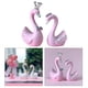 thumbnail image 5 of Figuras de cisne coronado en miniatura 3D, esculturas de animales pintadas a mano para la mesa del hogar. Rosa grande, 5 of 8