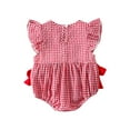 thumbnail image 4 of Gvdentm Baby 4th Of July Outfit Girl Usa Bubble Romper Smocked Dress My First Forth Of July baby girl Outfits Baby Girl Outfits 3-6 Months(Red,3-6 Months), 4 of 7