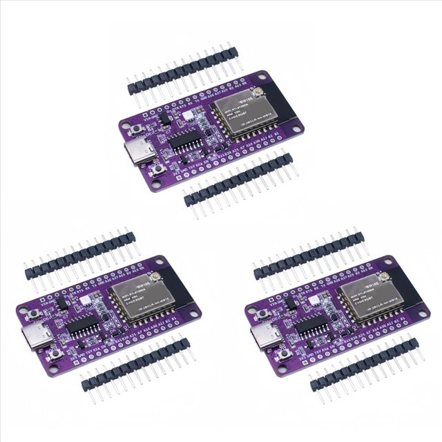 3X RTL8720DN Dual-Band WiFi Bluetooth Module NICEMCU BW16 Development Board Onboard Antenna, Unwelded,3 x NICEMCU BW16 Development Board,Purple