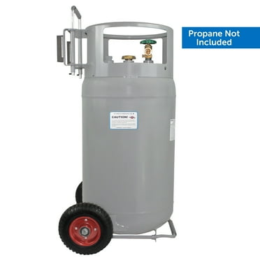 Flame King Ysn60lb Horizontal & Vertical Propane Cylinder with Pol Valve & Built-In Gauge, Gray