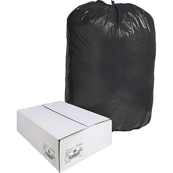 NAT00991 - Nature Saver Black Low-density Recycled Can Liners