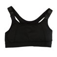 thumbnail image 1 of Mujer Yoga Fitness Stretch Entrenamiento Camiseta sin mangas Sin costuras Racerback Acolchado Sujetador deportivo (Negro S), 1 of 8