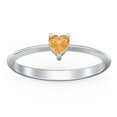 thumbnail image 2 of Heart Birthstone Ring - Citrine (November), 2 of 6
