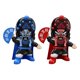 thumbnail image 5 of 2 piezas de maquillaje de cara de ópera que cambia de cara, pequeñas figuras, juguete para niños portátil rojo azul, 5 of 9