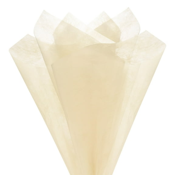 38-Sheet Korean Cotton Wrapping Flower Paper, 11.8" Floral Paper [Light Beige]