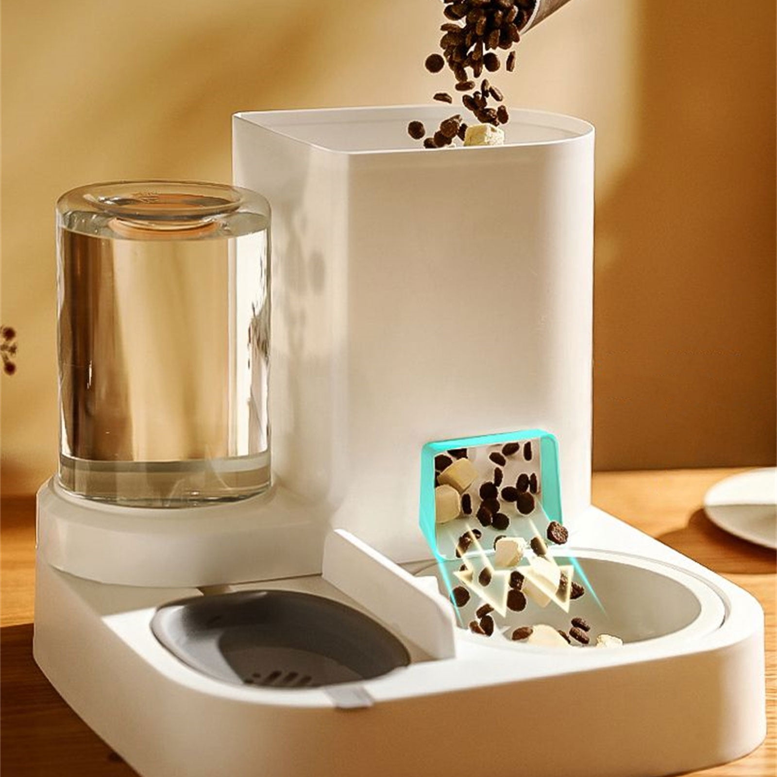 2 in 1 Automatic Pet Feeding Device Dog Large Capacity Cats Feeders and Water Dispenser Pet Supplies for Dogs Cats