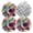 Black0991, variant on 4 PCS Pot Holders for Kitchen,Potholders Sets with Hook for Oven,Cooking,Baking,Detailed Illustration Of Ancient Sea Turtle