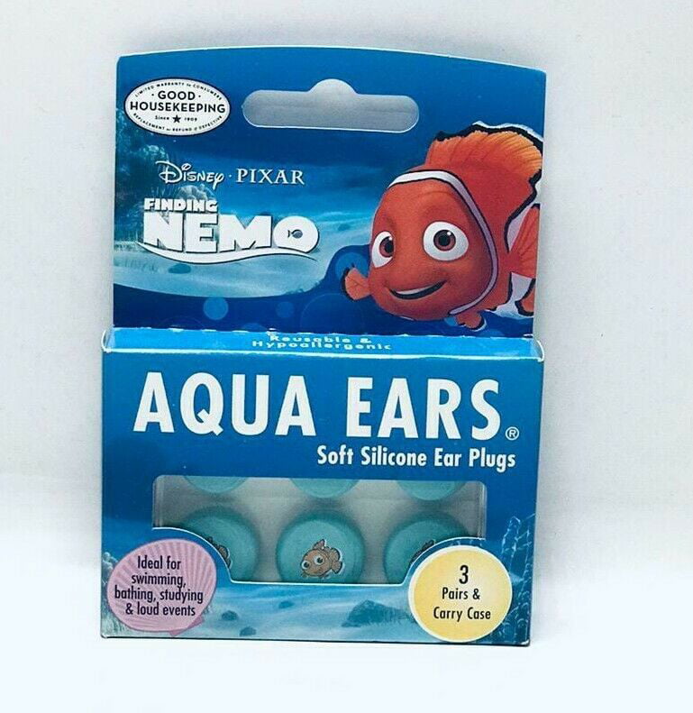 Childrens Ear Plugs Finding Nemo Aqua Ears 3 Pairs x 2 Packs £11 