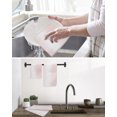 thumbnail image 5 of Pink Ombre Kitchen Dish Towels for Drying Dishes Set of 2, Aesthetics Modern Abstract Art Gradient Waffle Weave Microfiber Hand Tea Bathroom Towels Quick Dry & Absorbent Towel 15.7x23.6, 5 of 7