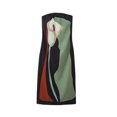 thumbnail image 5 of Vestido sin tirantes con estampado de aguacate para mujer, ropa de calle Sexy para vacaciones, holgado, con hombros descubiertos, Color de contraste, 2024, 5 of 5