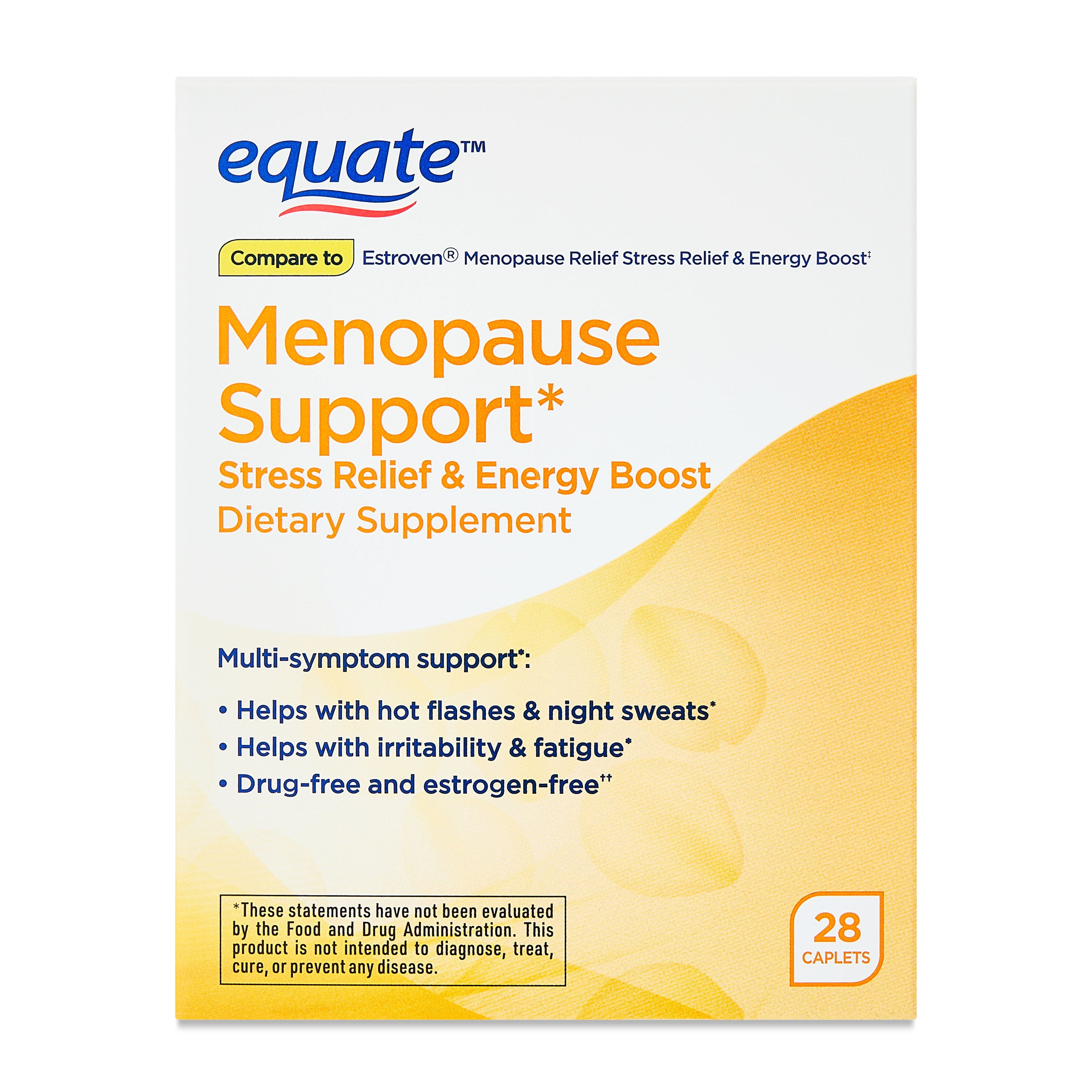 (3 pack) Equate Maximum Strength Menopause Support Black Cohosh Caplets, 28 Count