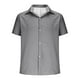 thumbnail image 5 of Eres Más Que una Camisa de Puntuación de Prueba Hombres Moda Casual Manga Corta Cuello de Vuelta Camisa Transpirable Blusa, 5 of 6