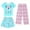 Z07 Sky Blue, variant on Pajamas for Kids 10-12 Pullover Pajamas Cartoon pj Comfy Fit Nightwear 3PCS Kids Summer Trendy Sleepwear Clothes Set