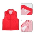 thumbnail image 5 of QIDITONG Volunteer Vest Waiter Bartender Work Uniform Supermarket Clerk Workwear Volunteers Event Vest Unisex Waistcoat Red Size L, 5 of 5
