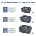 thumbnail image 2 of Cama para perros INVENHO, rectangular, lavable, ortopédica L (76 x 61 x 23) cm, 2 of 7