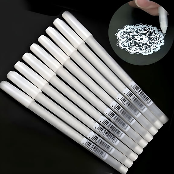 CCOCC White Gel Ink Pen Artist Archival Fine Tip Sketching Drawing Pen Painting, White Gel Pen, White Pen, Drawing Pens, White Pens White Ink, White Gel Pens,