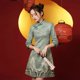 thumbnail image 1 of Vestido chino Vintage para mujer, dragón antiguo de Shanghai y Fénix, Qipao elegante, cosplay de Halloween, cuello Cheongsam, Sexy, 1 of 5
