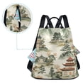 thumbnail image 5 of FORMRS Women's Travel Backpack Purse Anti-Theft Hidden Pockets Casual Shoulder Bag, Green Mountain Pattern, 5 of 7