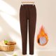 thumbnail image 2 of Pantalones de pana Prolriy para mujer, pantalones de pana para mujer, pantalones casuales de cintura alta elástica, pantalones rectos, pantalones sueltos y cómodos con bolsillos, pantalones de mujer, 2 of 8
